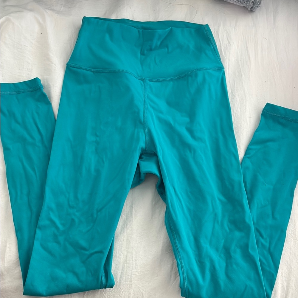 Vibrant Teal High-Rise Leggings